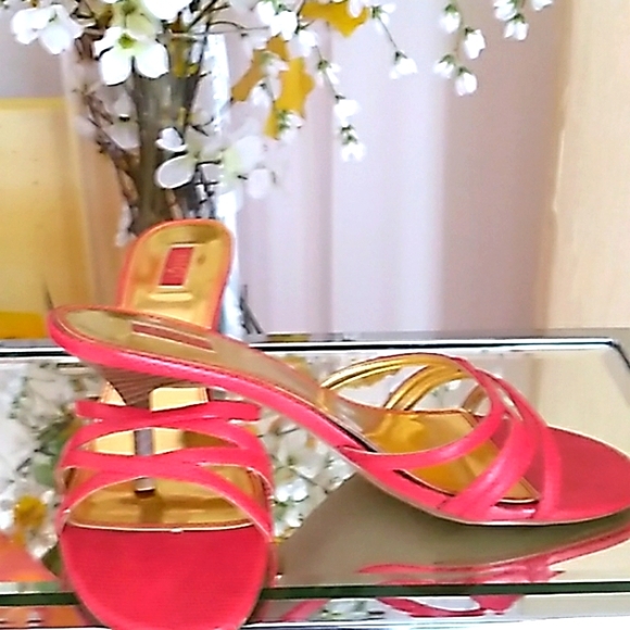 2 pr of Faux Snakeskin Sandals - Picture 5 of 5